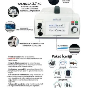 Medicraft Venticure 60 Ev Tipi Mekanik Ventilatör